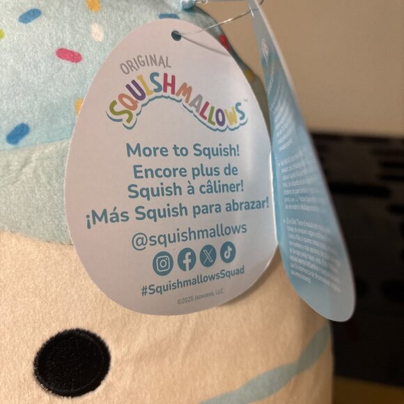 Squishmallows 10" Kiks Happy‎ Birthday Cake with Candle - Picture 3 of 5